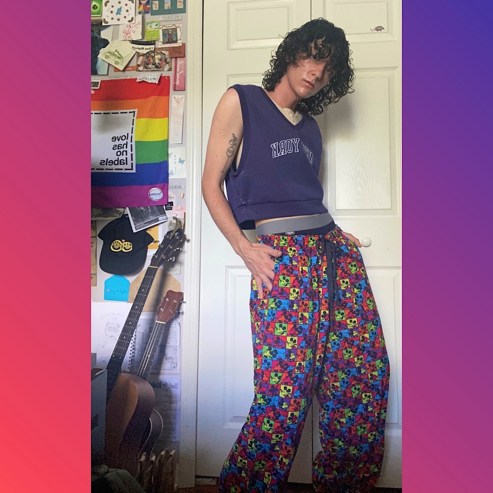 disney mickey print pants (XXL)